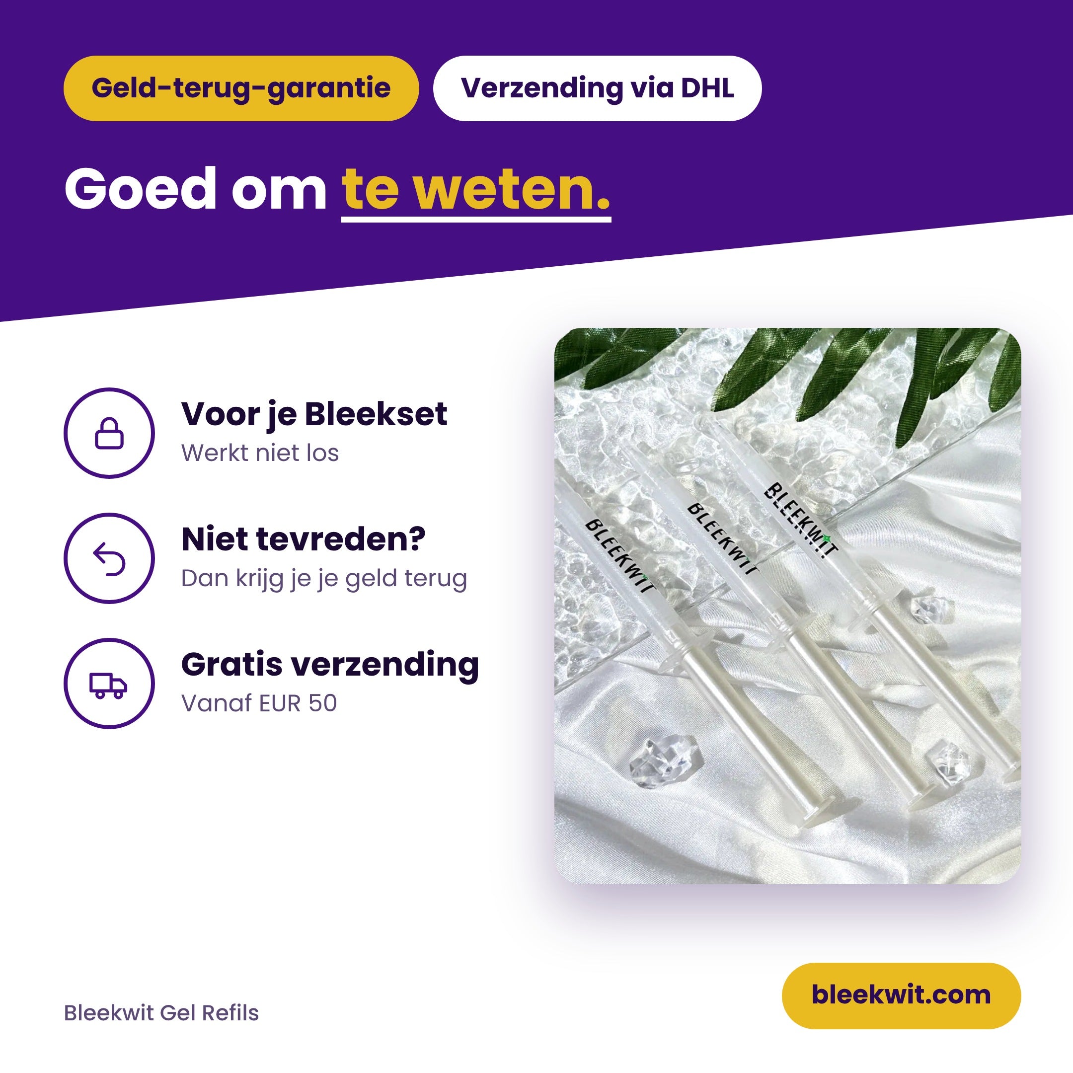 Bleekwit Gel Refils: goed om te weten