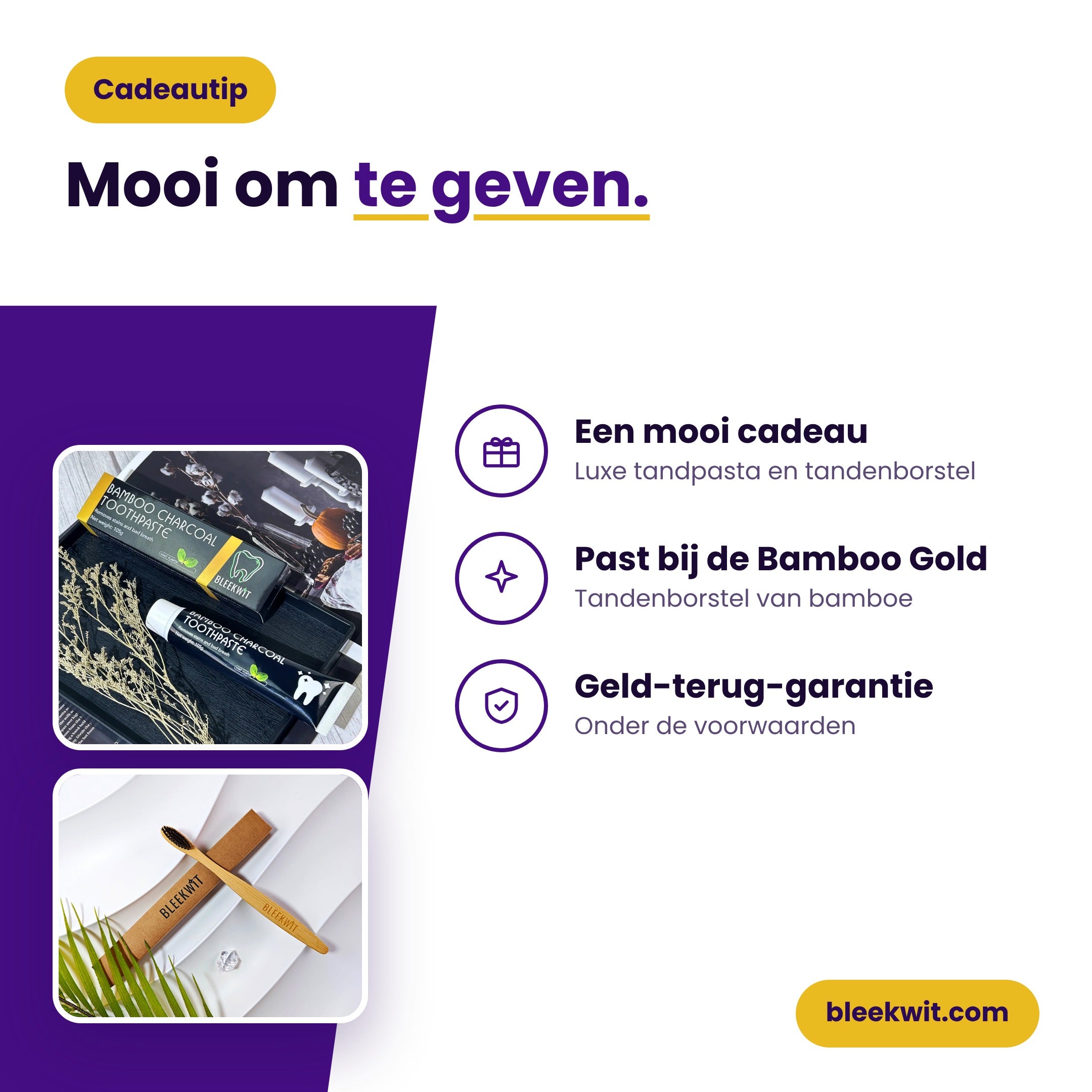 Tandpasta en tandenborstel als mooi cadeau